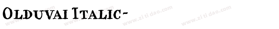 Olduvai Italic字体转换